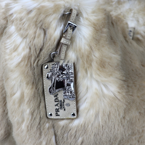 Prada Faux Fur Canapa Cipria - Picture 7 of 9